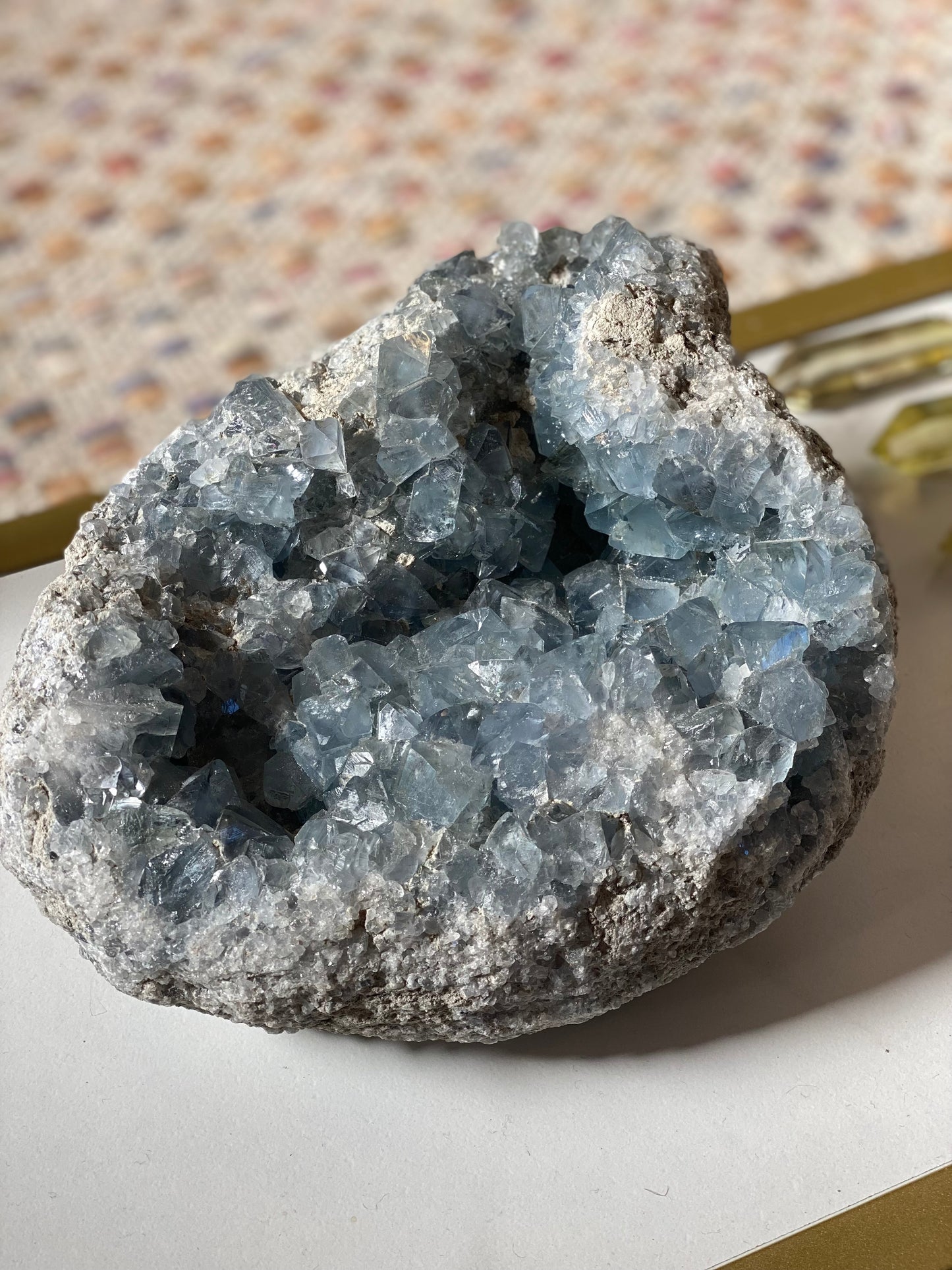 Celestite Geodes (size variety)