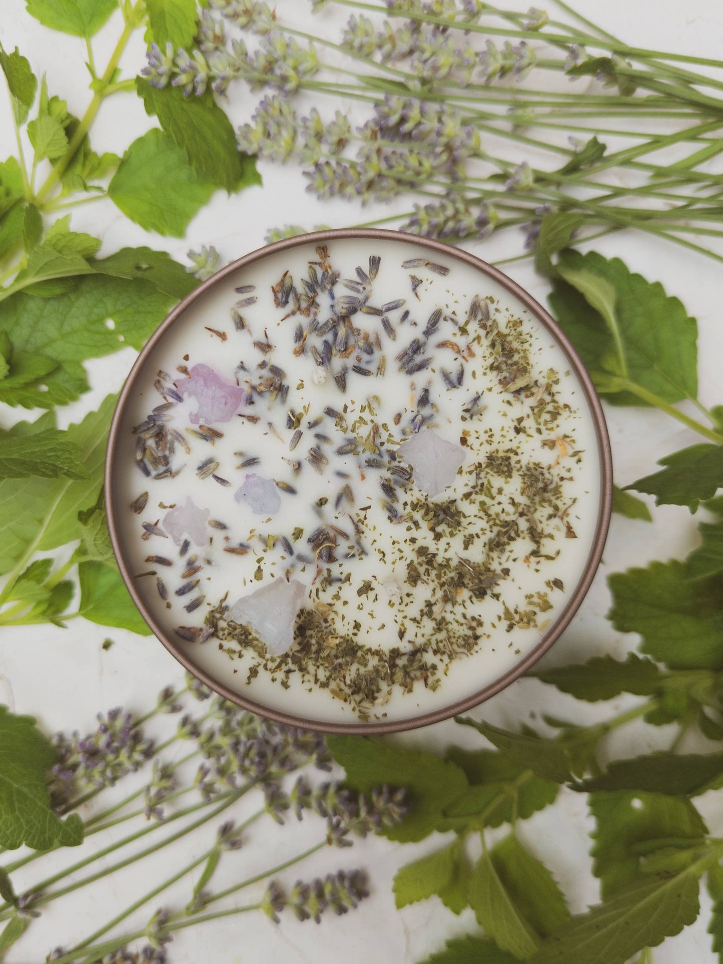 ‘Soothe’ Lavender Mint Botanical Soy Candle 4 oz