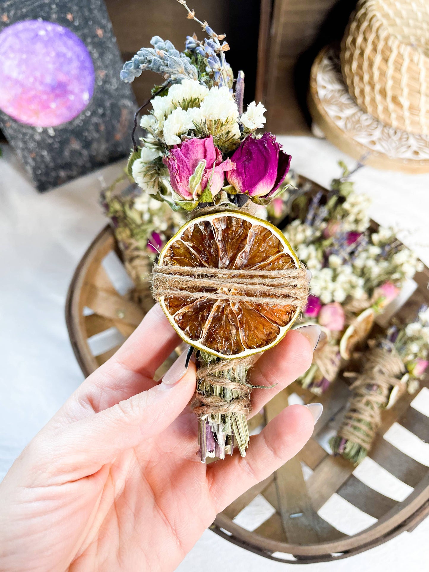 Lavender, Mint, Lime Spring Smudge Stick
