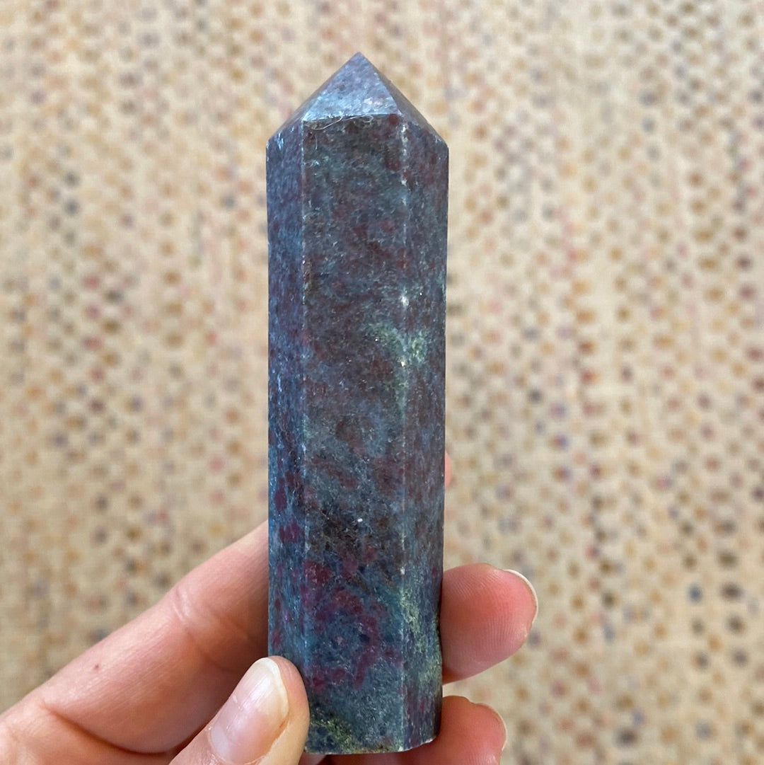 Ruby Fuchsite Obelisk Towers