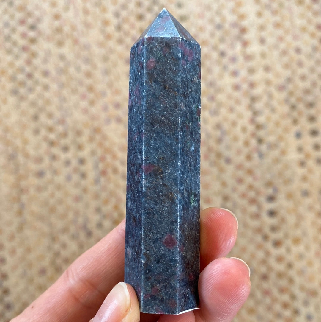 Ruby Fuchsite Obelisk Towers