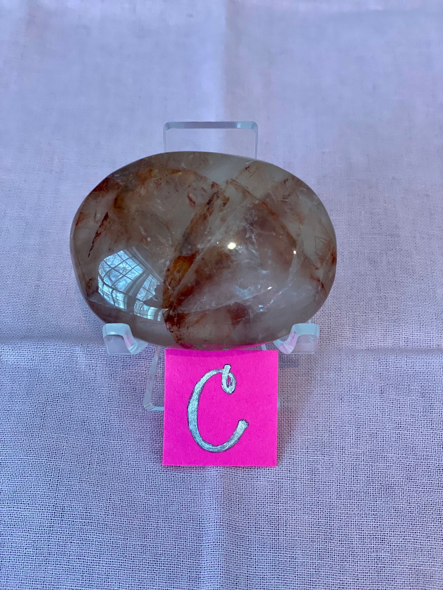 Fire Quartz Palmstone