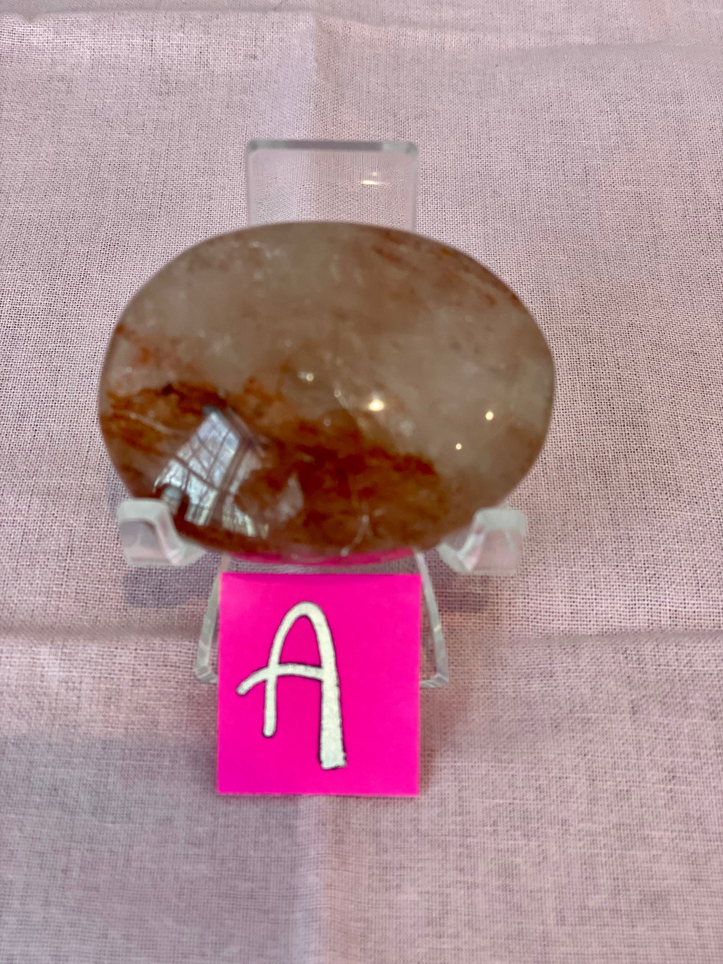 Fire Quartz Palmstone