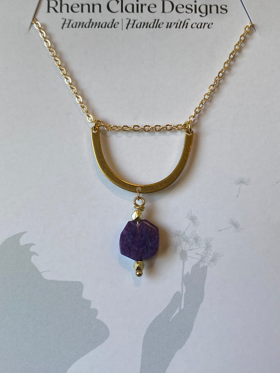 Charoite Necklace by Rhenn Claire