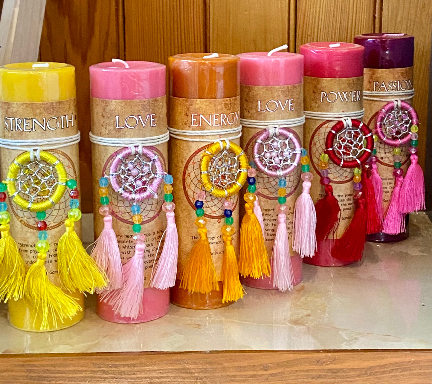 Dreamcatcher Candles- Assorted Colors