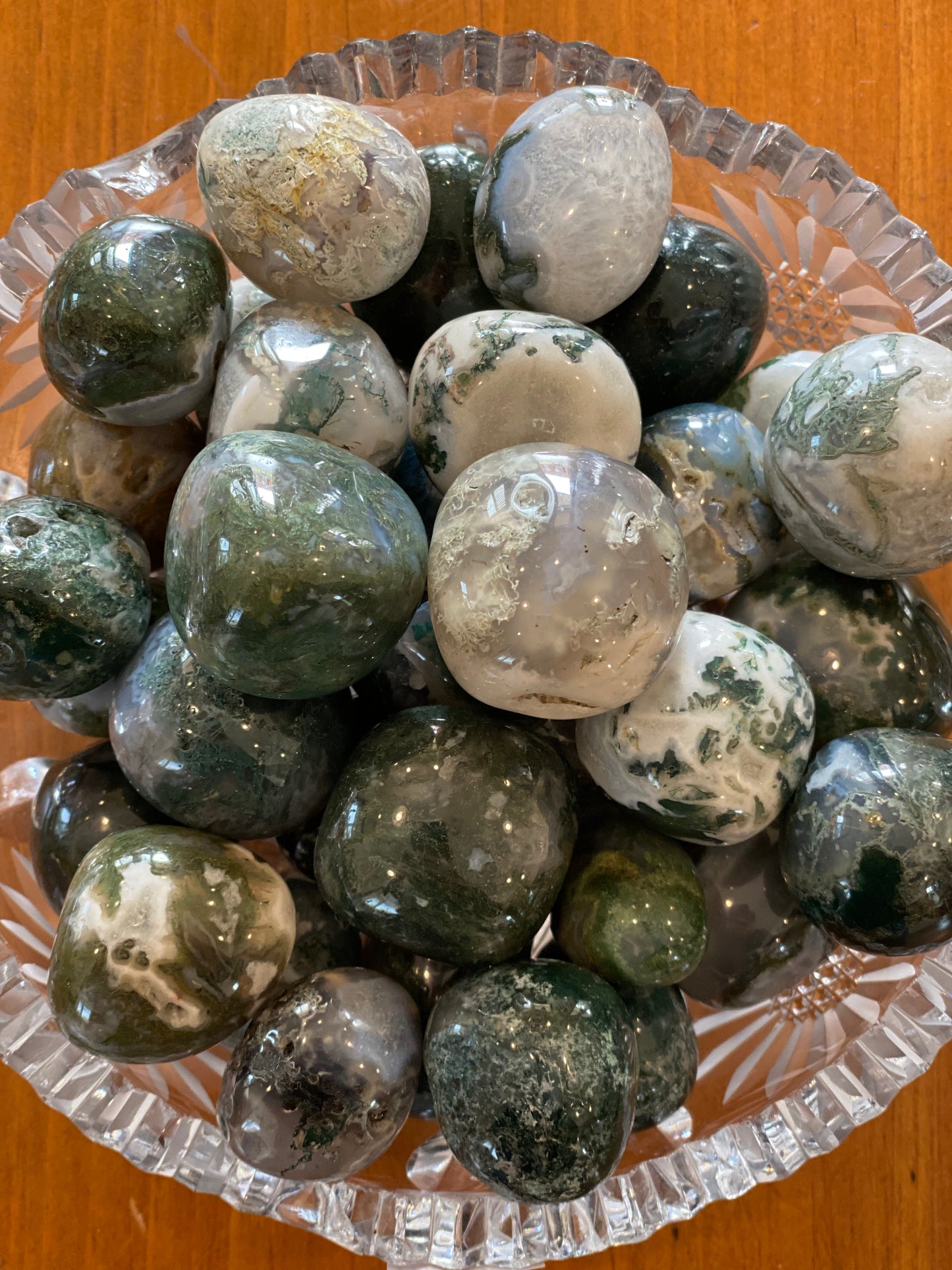Moss Agate Tumble