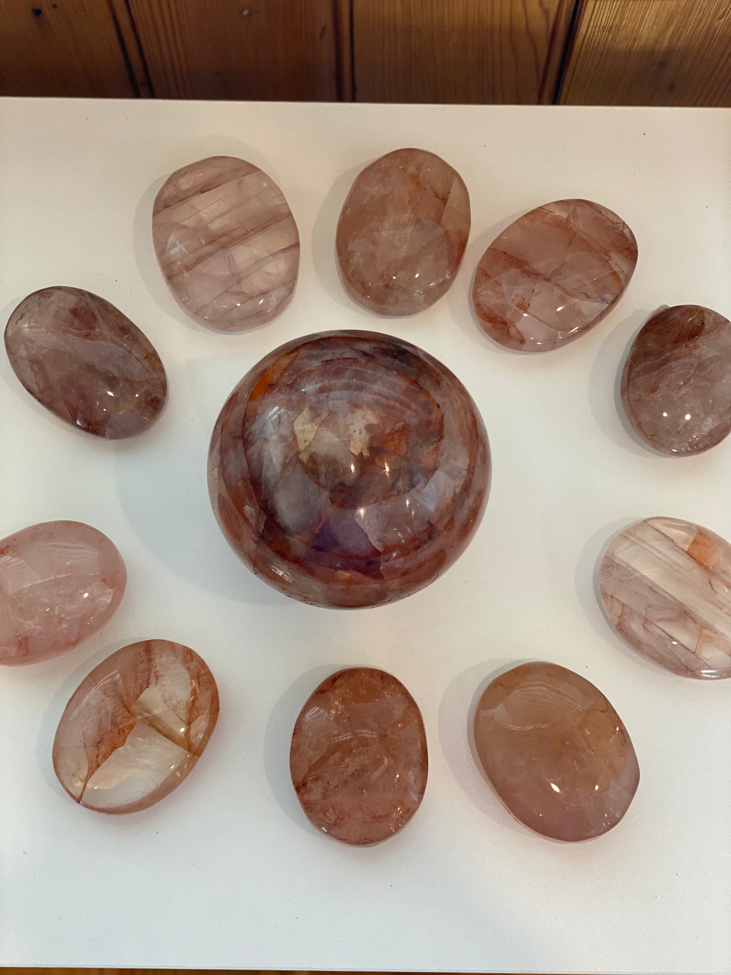Fire Quartz Palmstone