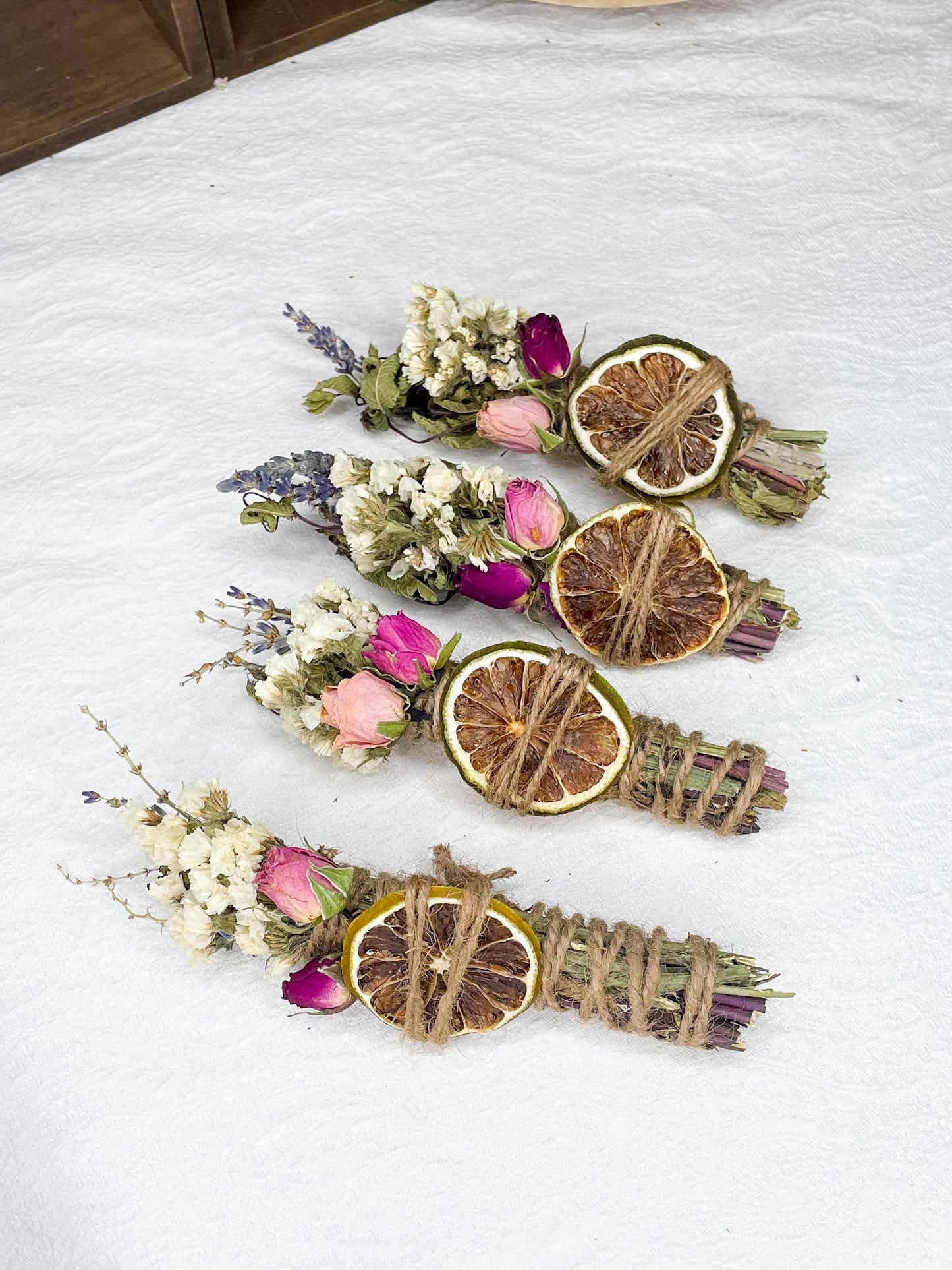 Lavender, Mint, Lime Spring Smudge Stick