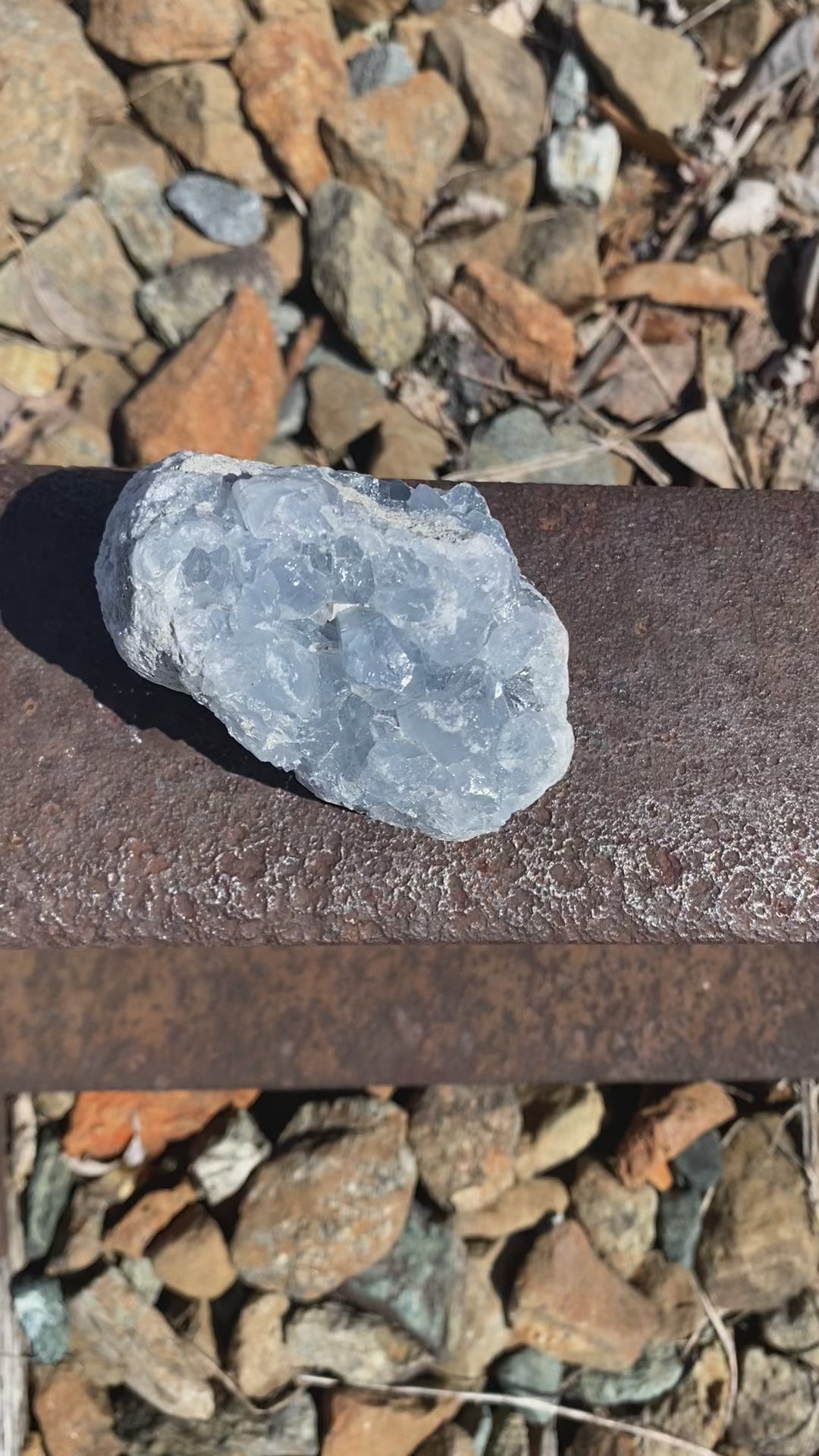 Load and play video in Gallery viewer, Celestite Geodes (size variety)