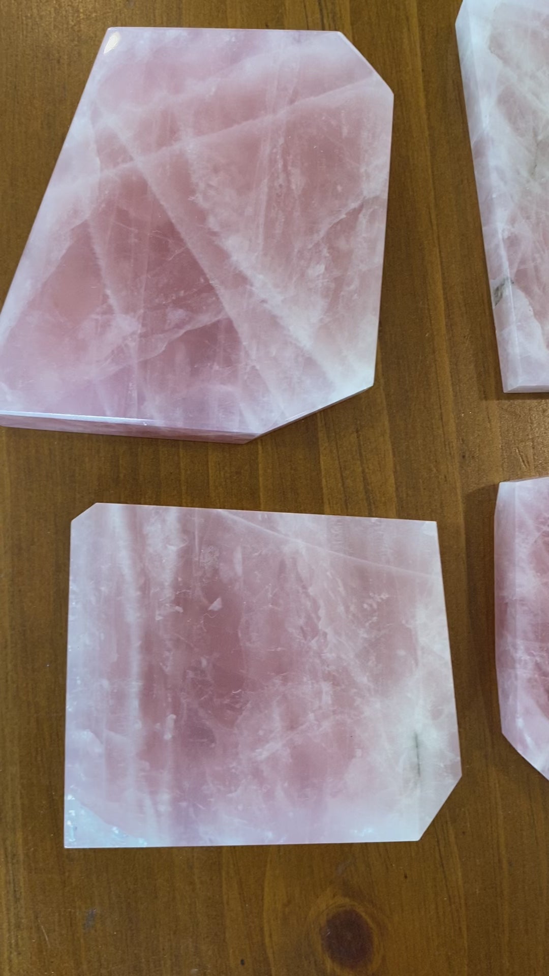 Load and play video in Gallery viewer, Rose Quartz Polished Slabs
