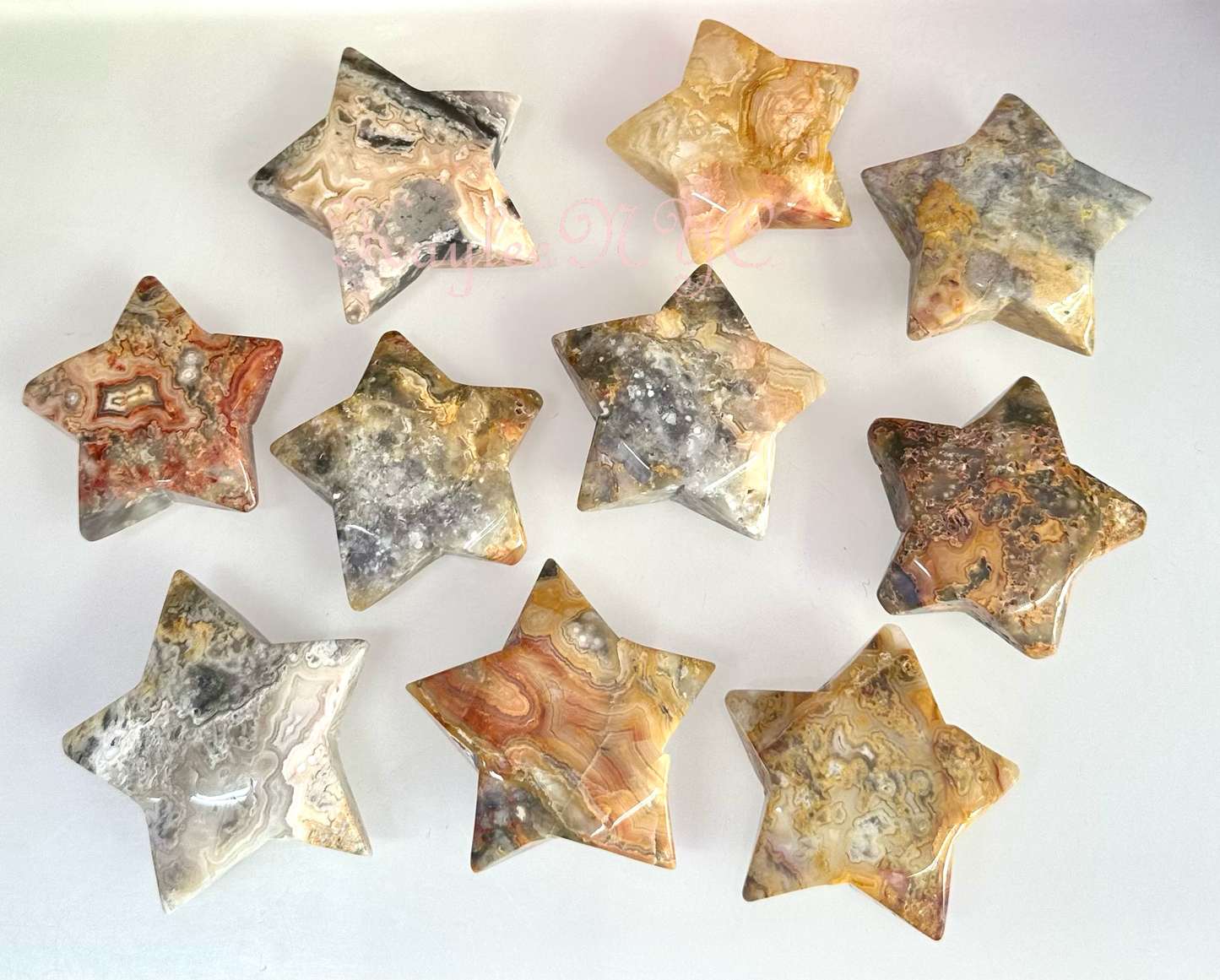 Crazy Lace Agate Stars