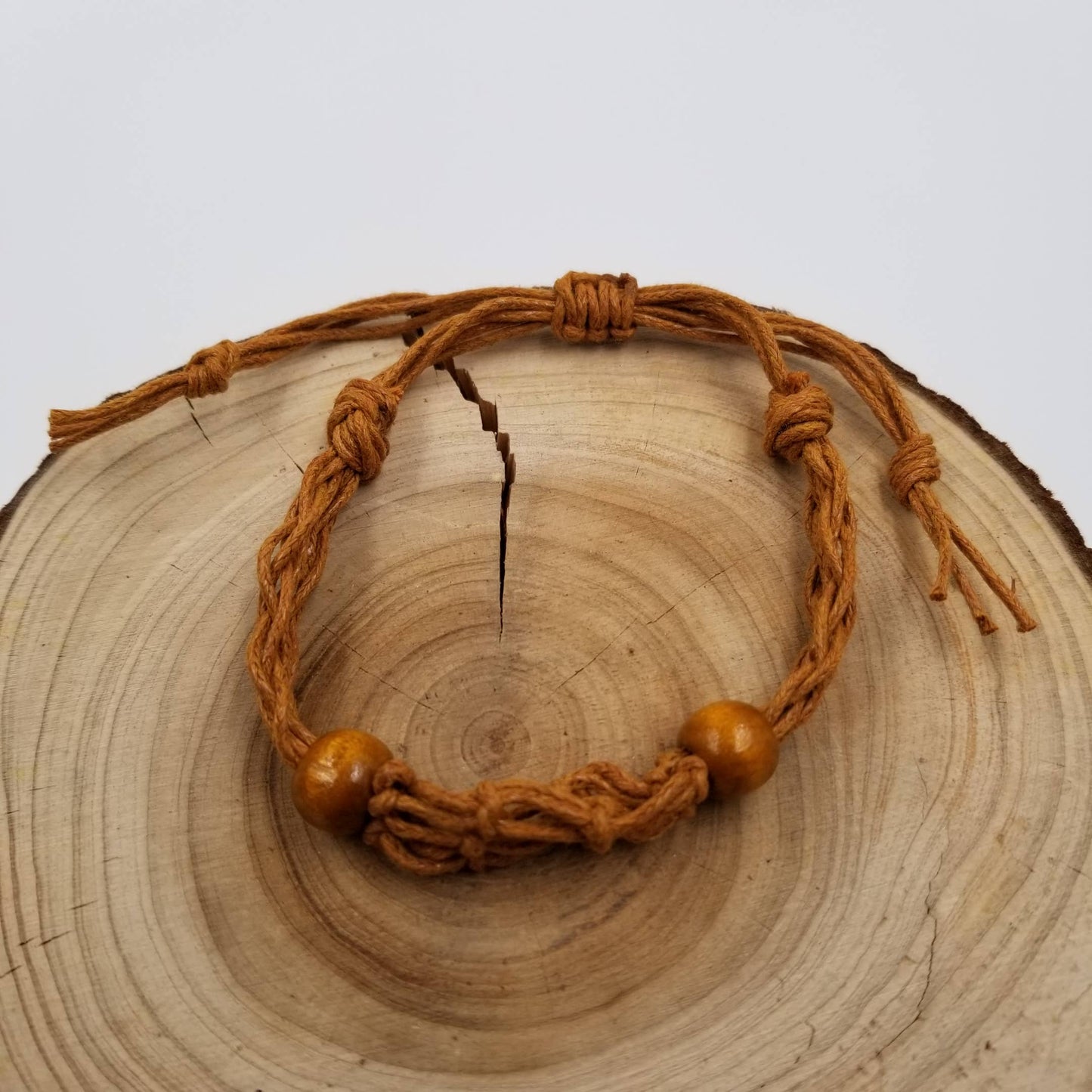 Interchangeable Macramé Cage Bracelet in Nude