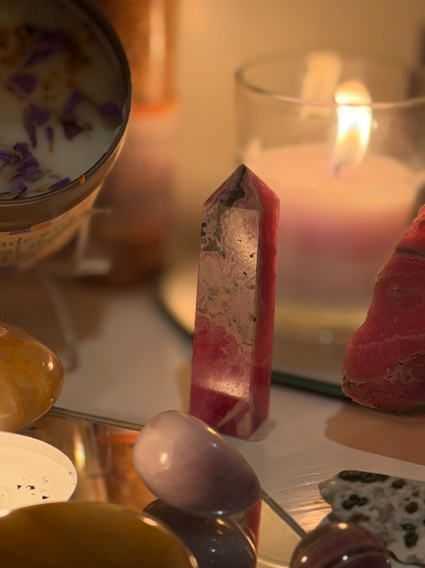 Rhodochrosite Tower from Argentina