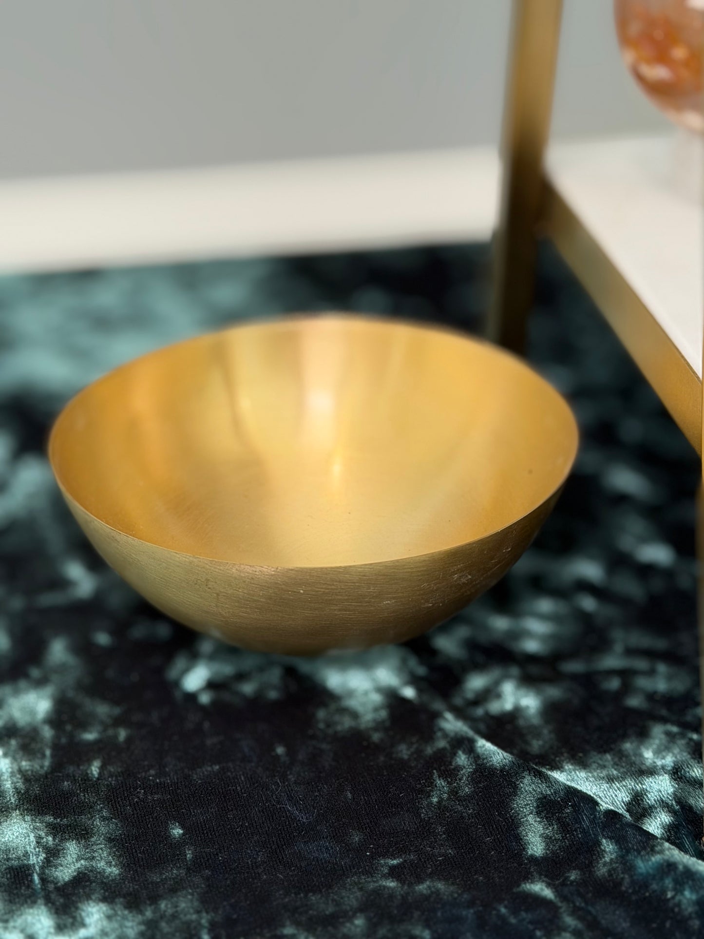 Brass Ritual Bowl | 4” Sacred Altar Bowl for Crystals, Herbs & Ceremony