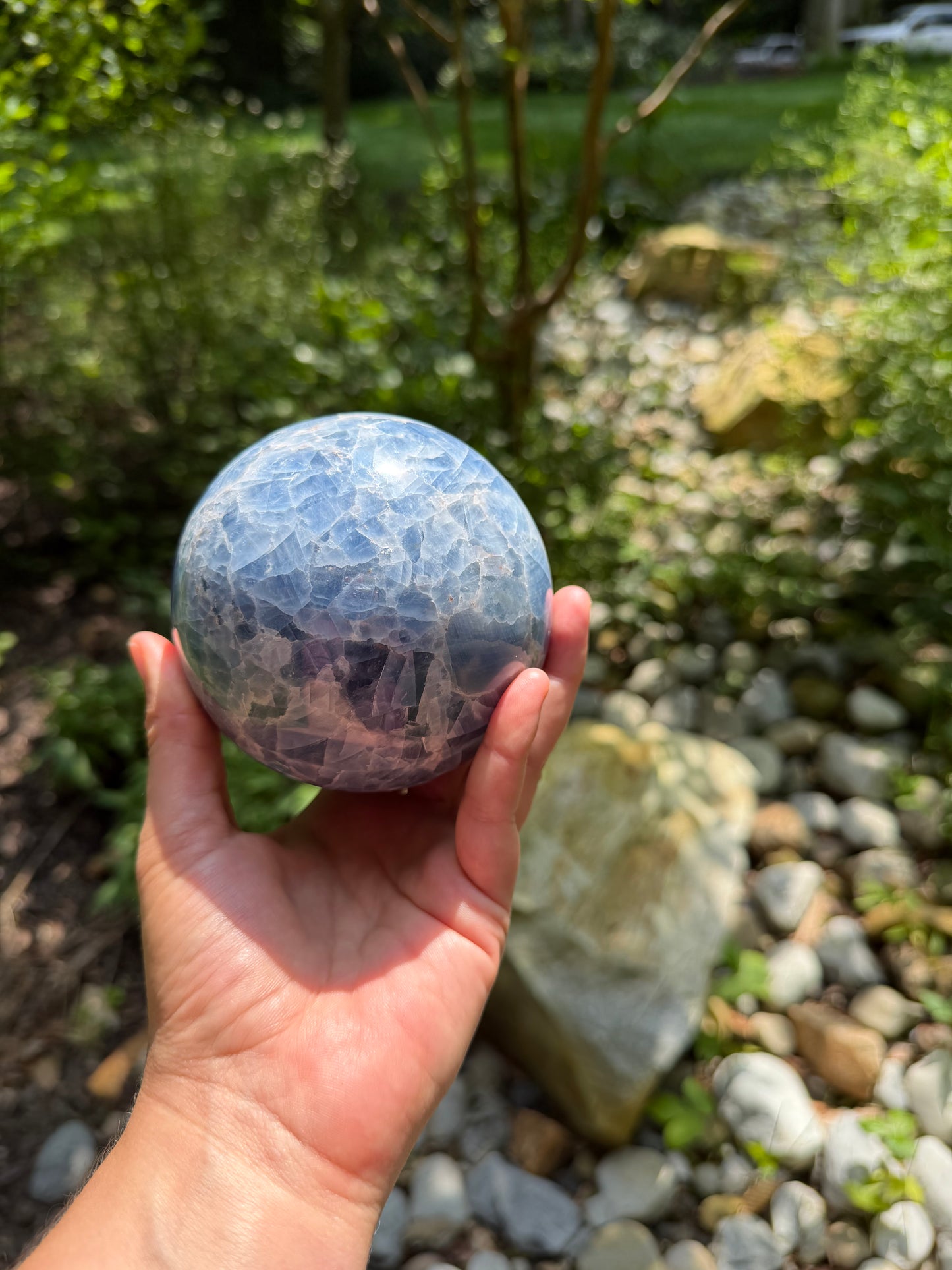 Blue Calcite Sphere