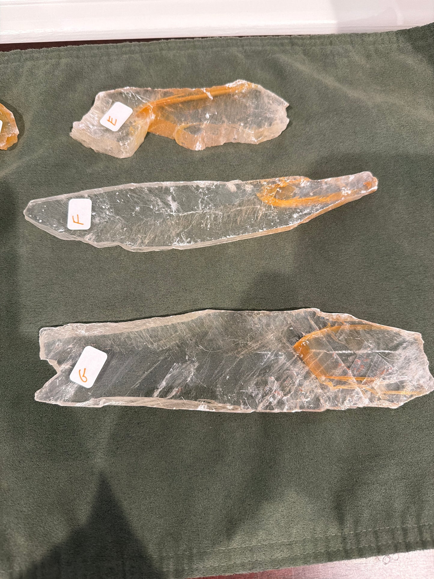 Natural Golden Phantom Selenite from Utah. NEW ARRIVAL!