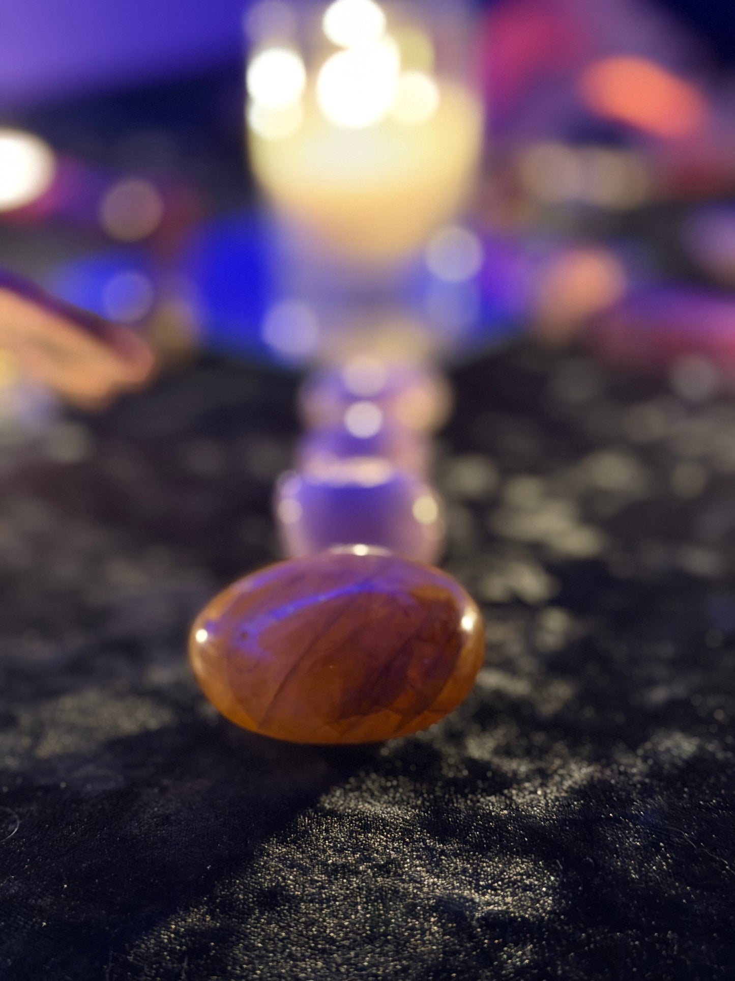 Golden Healer Palm Stone