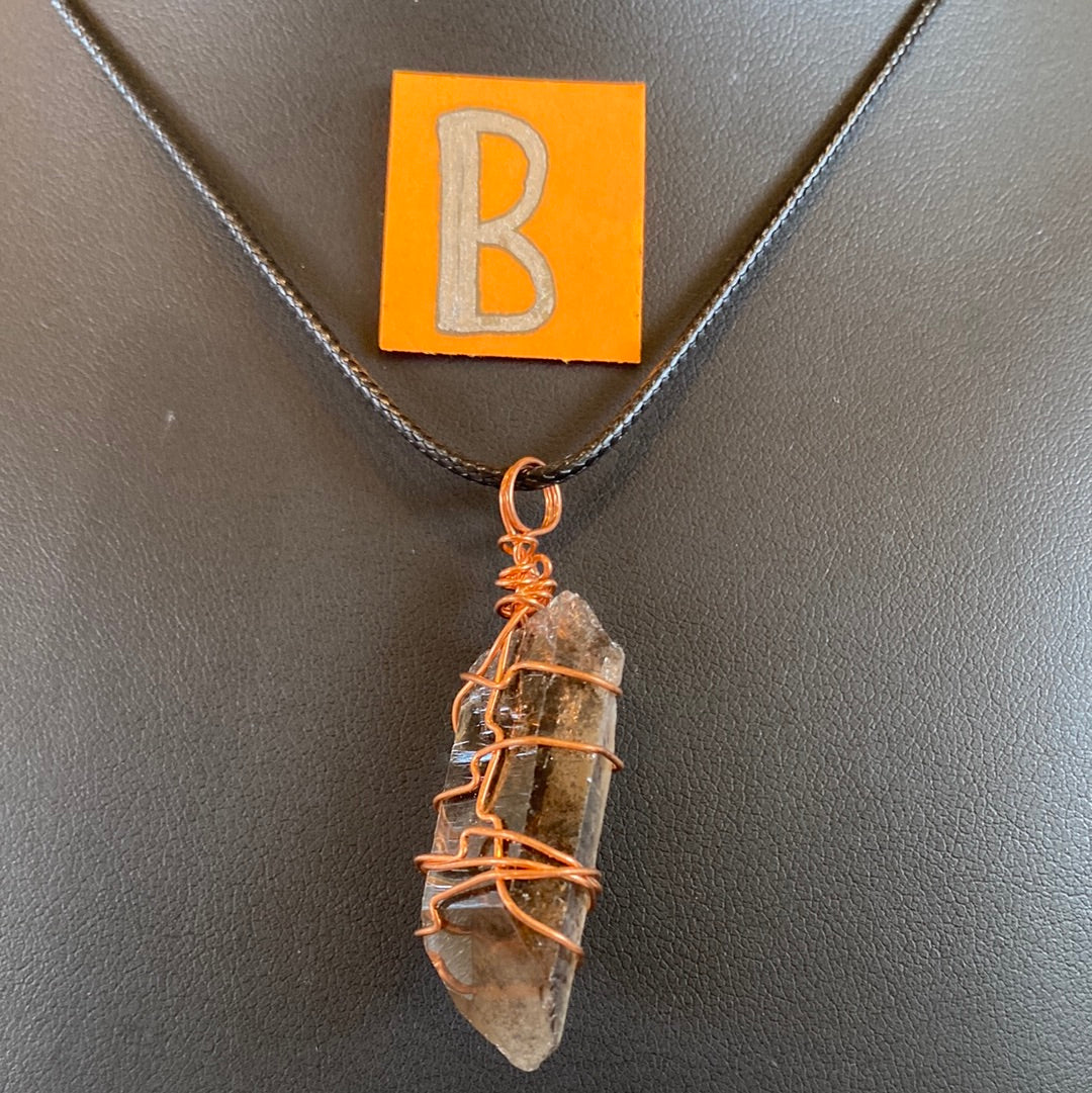 Load image into Gallery viewer, Raw Smoky Quartz Necklace Collection by Jessica Turner
