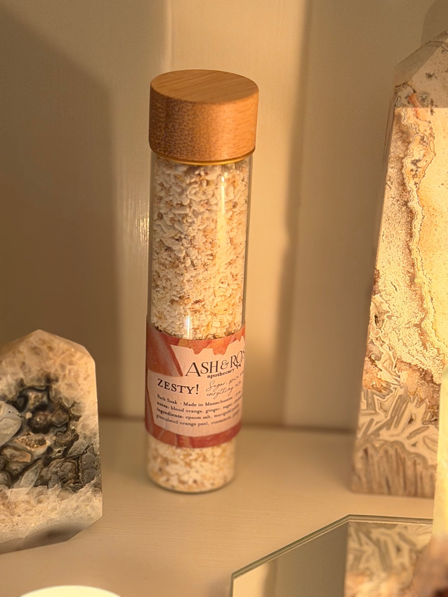 Zesty Orange Ginger Bath Soak – Citrus & Marigold Ritual Blend