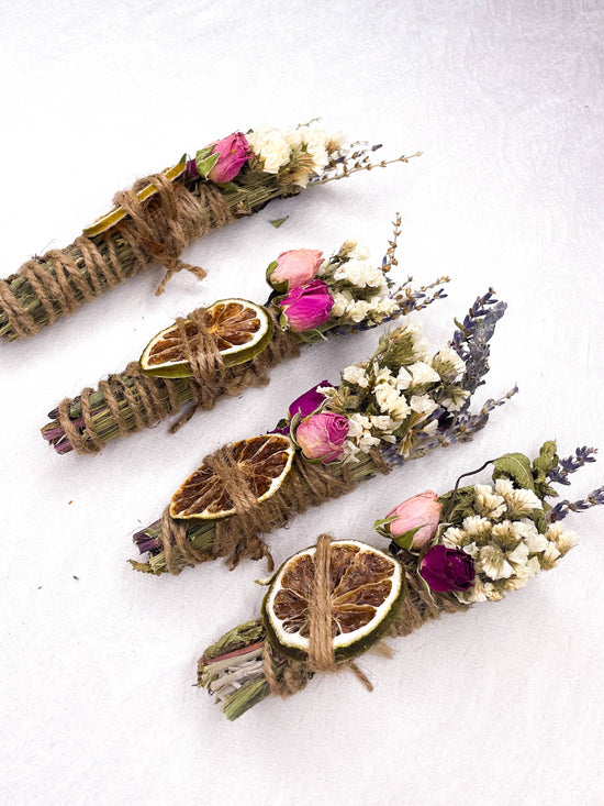 Lavender, Mint, Lime Spring Smudge Stick