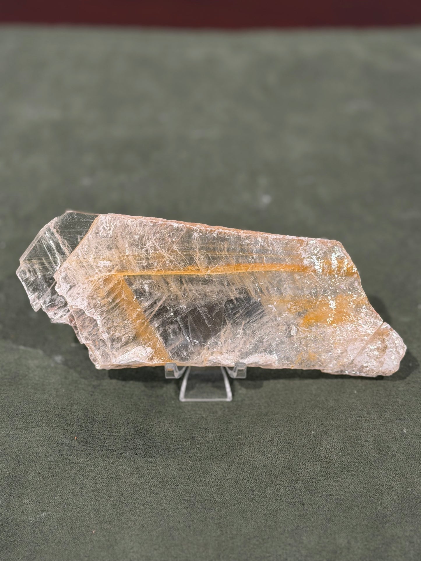 Natural Golden Phantom Selenite from Utah. NEW ARRIVAL!