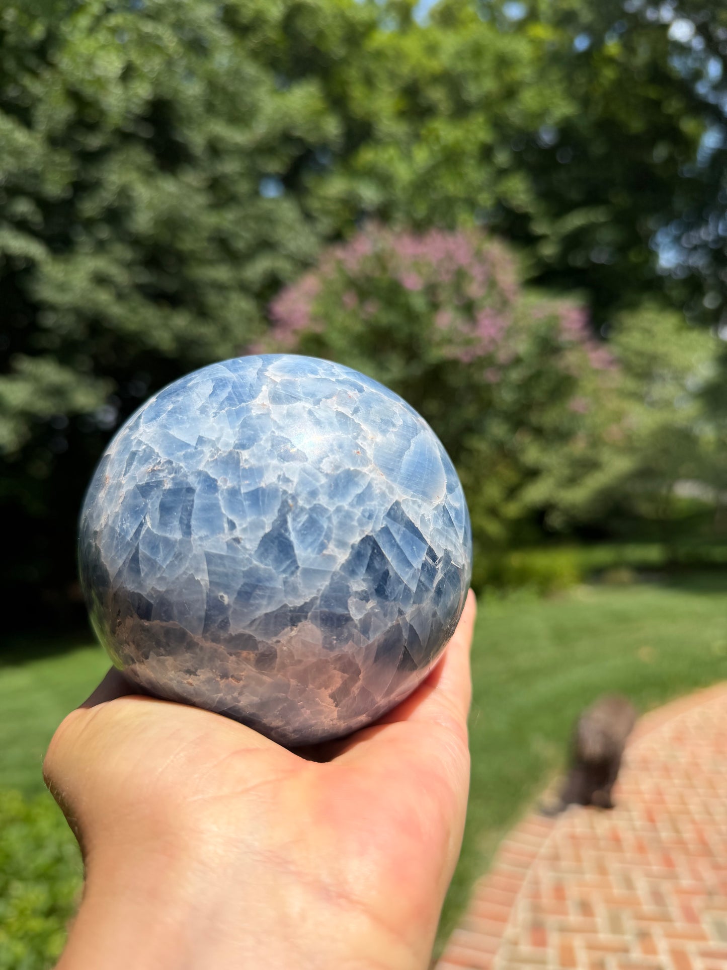 Blue Calcite Sphere