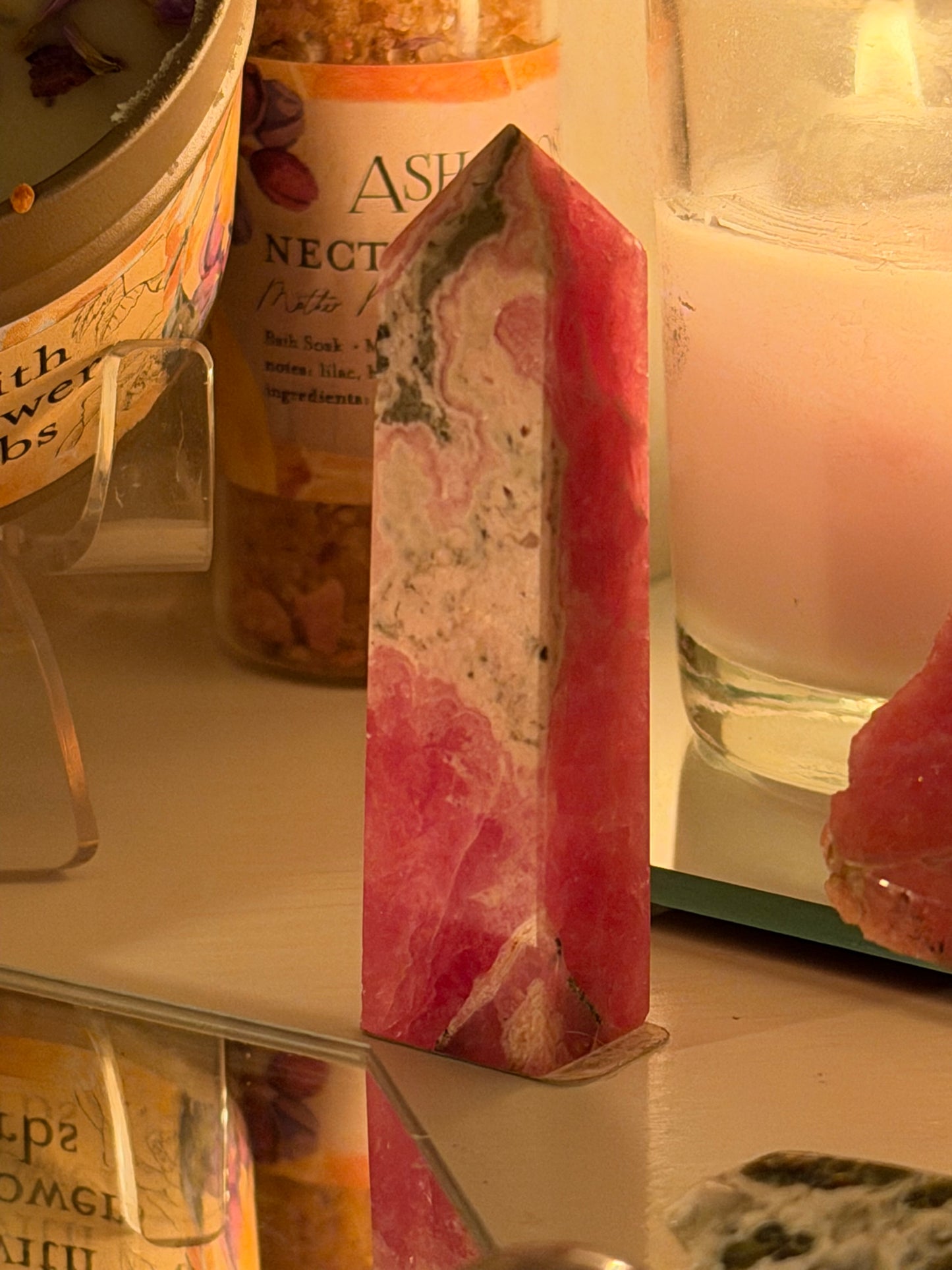 Rhodochrosite Tower from Argentina