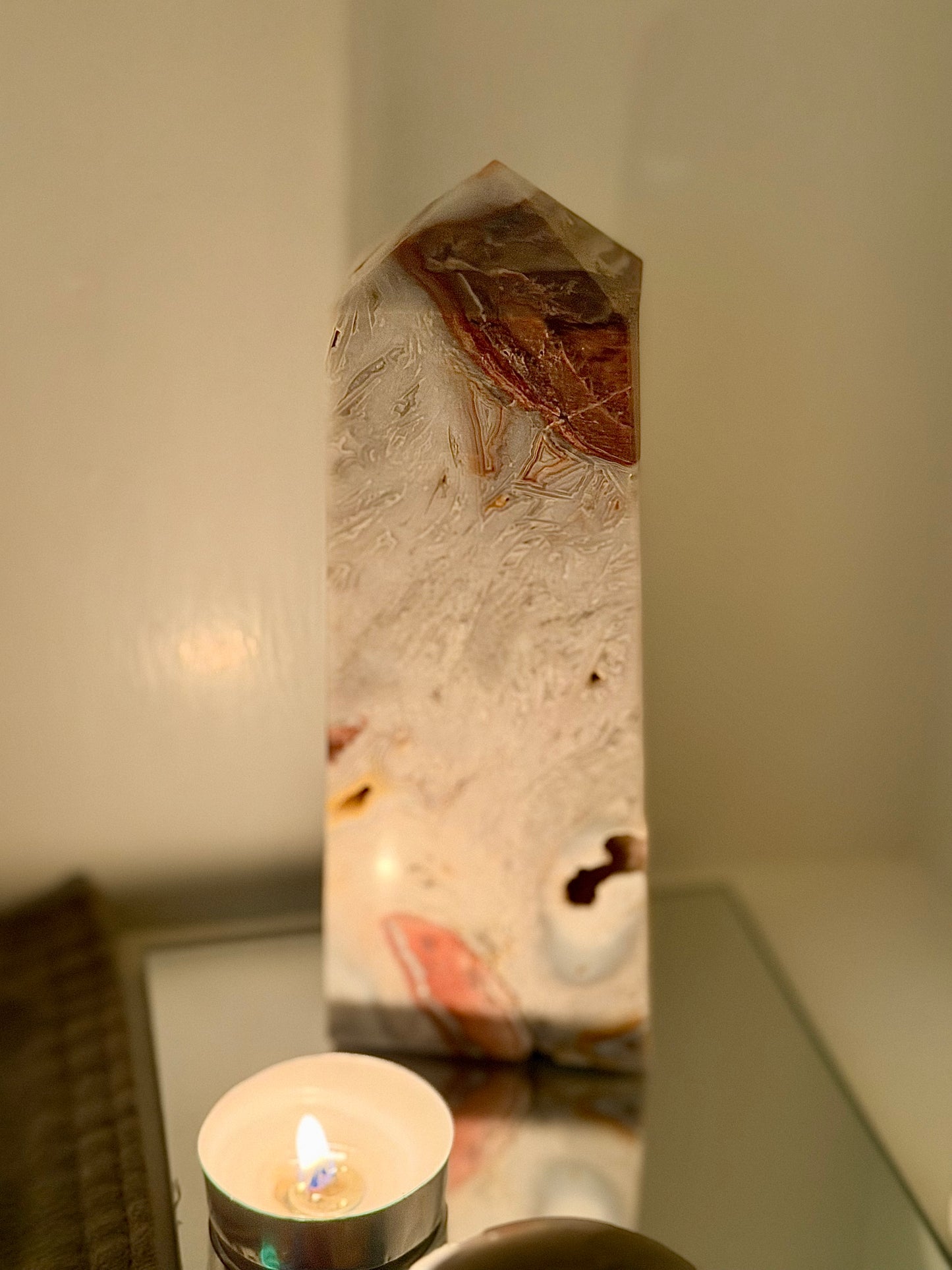 Mexican Red Crazy Lace Agate Towers