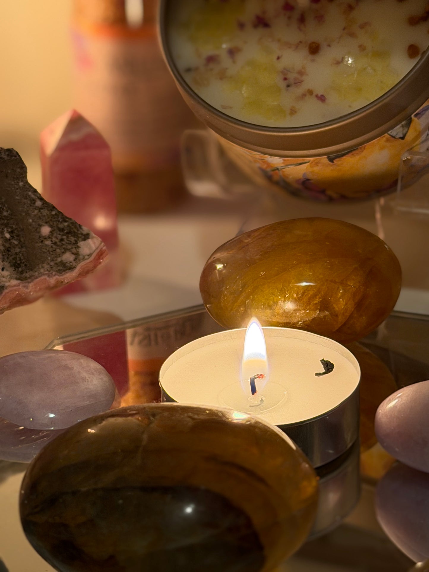 Golden Healer Palm Stone