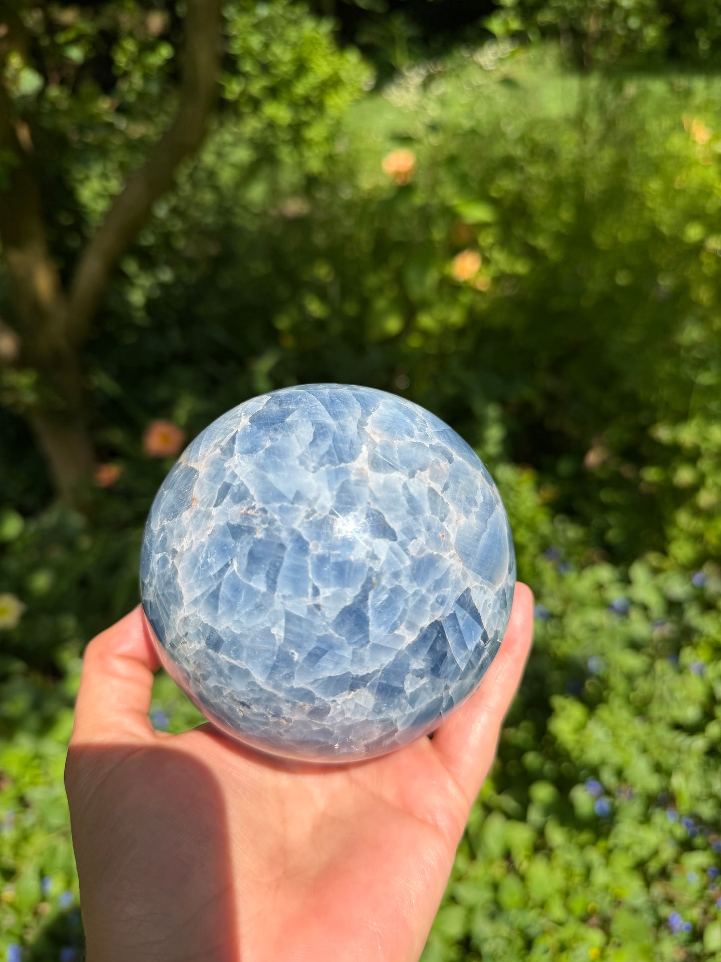 Blue Calcite Sphere