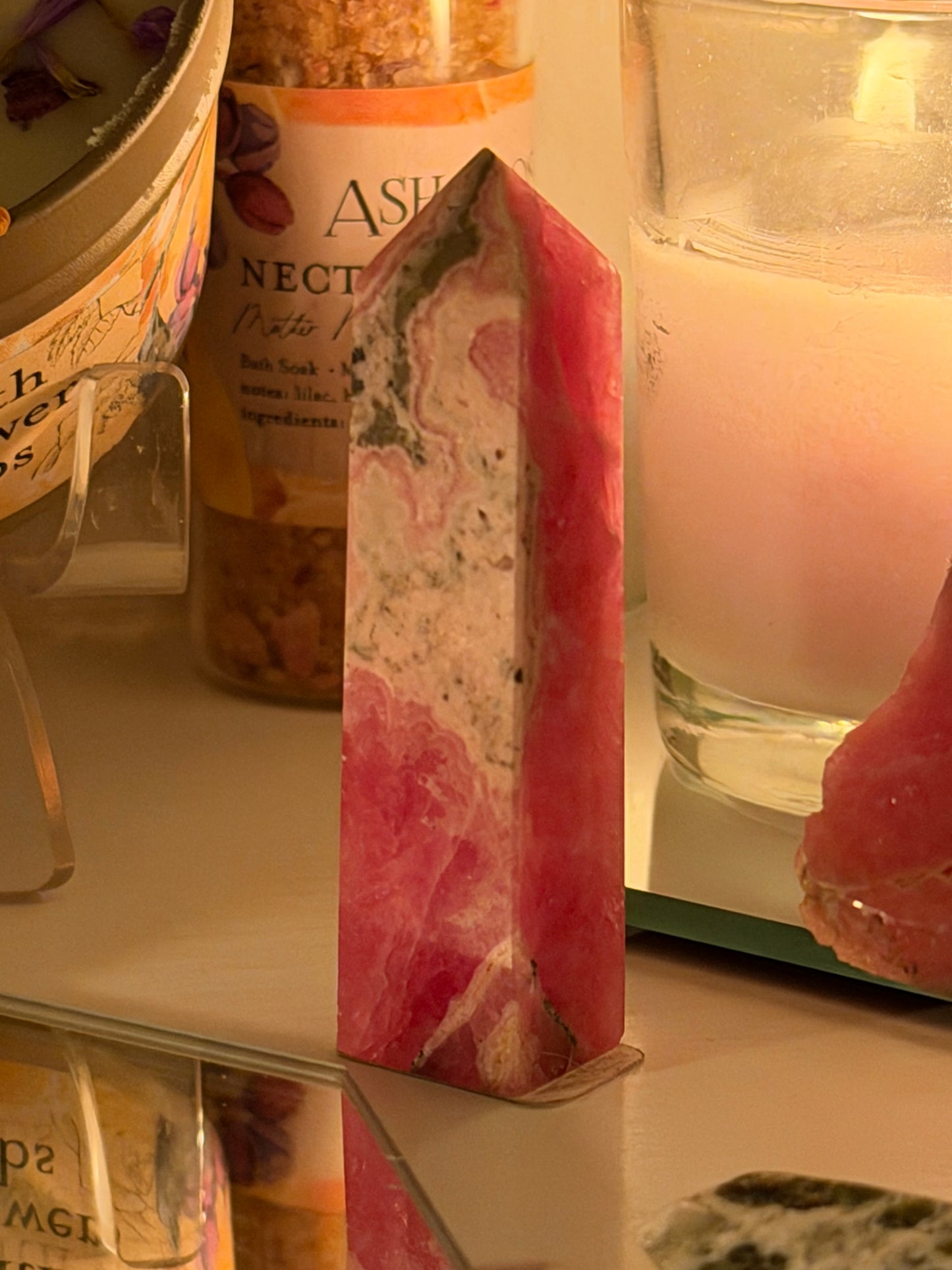 Rhodochrosite Tower from Argentina