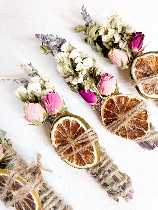Lavender, Mint, Lime Spring Smudge Stick