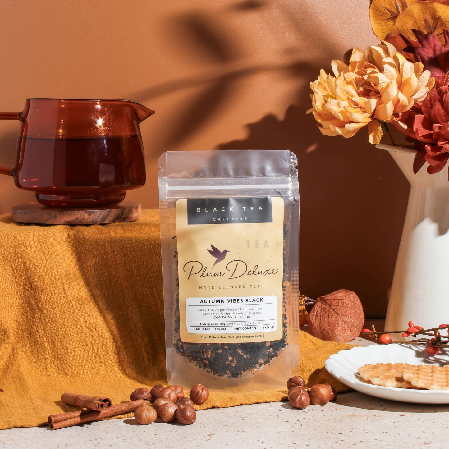 Autumn Vibes Black Tea | Cinnamon Hazelnut Loose Leaf Tea