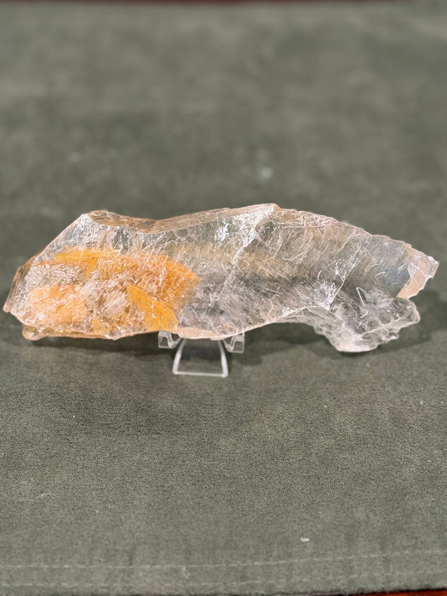 Natural Golden Phantom Selenite from Utah. NEW ARRIVAL!