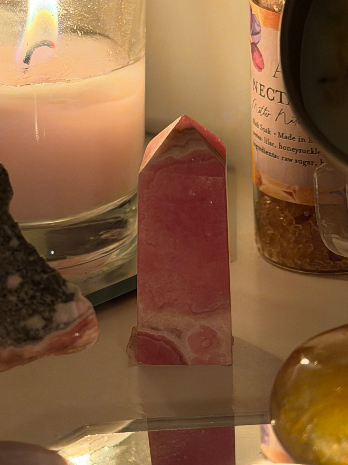 Rhodochrosite Tower from Argentina