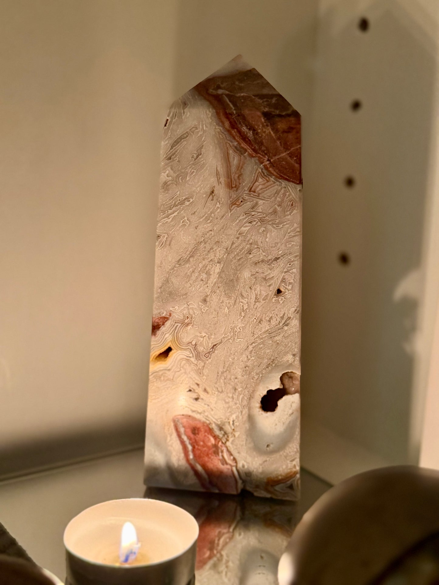 Mexican Red Crazy Lace Agate Towers