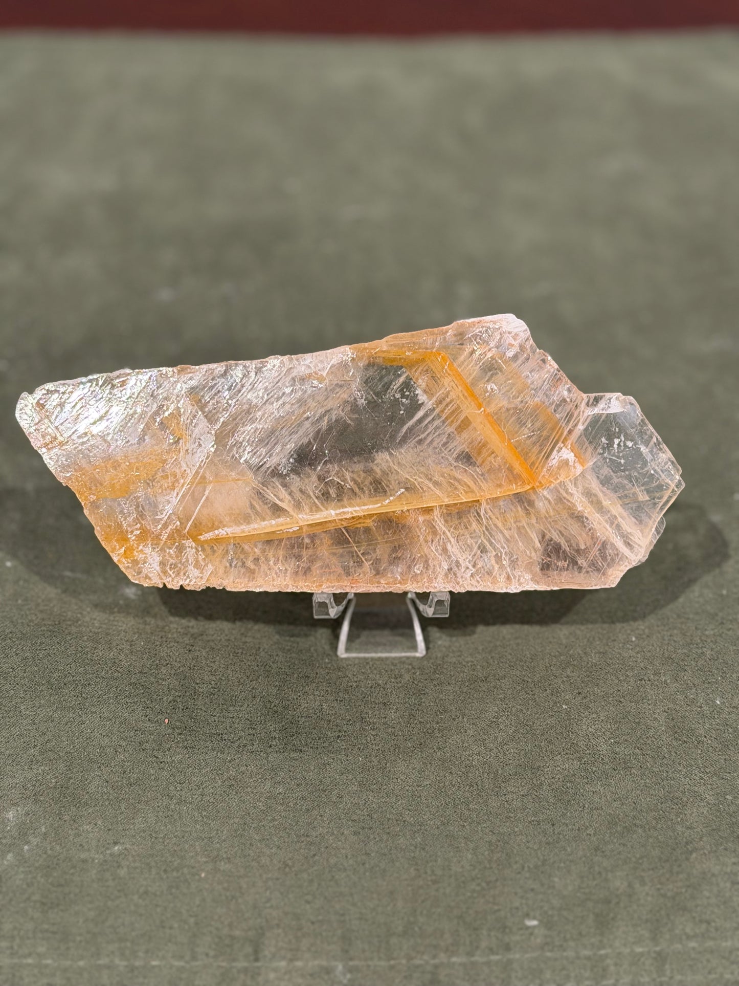 Natural Golden Phantom Selenite from Utah. NEW ARRIVAL!