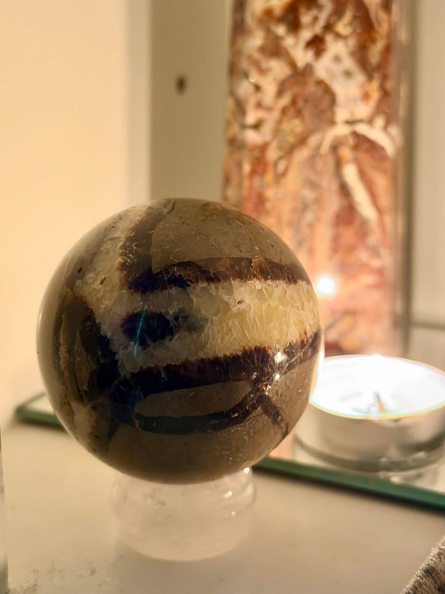 Septarian Sphere | Natural Grounding Crystal