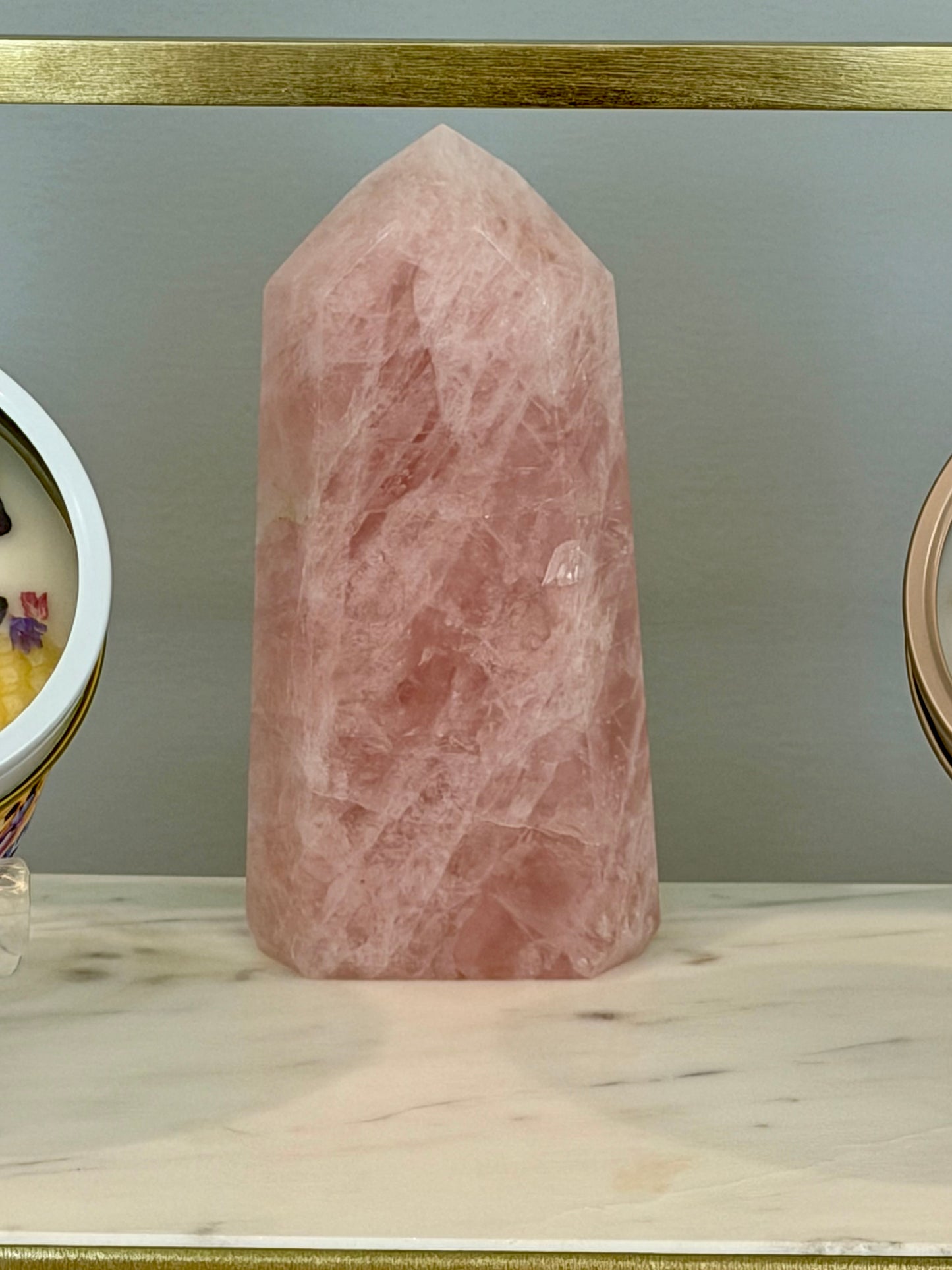 Rose Quartz Tower – 5.5" Crystal Point