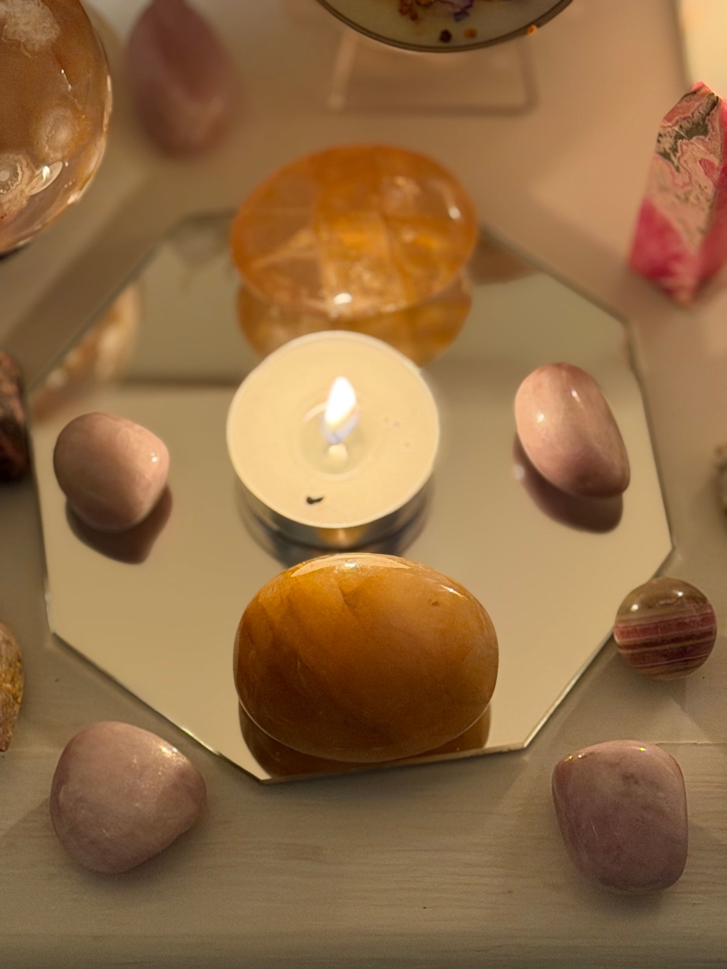 Golden Healer Palm Stone