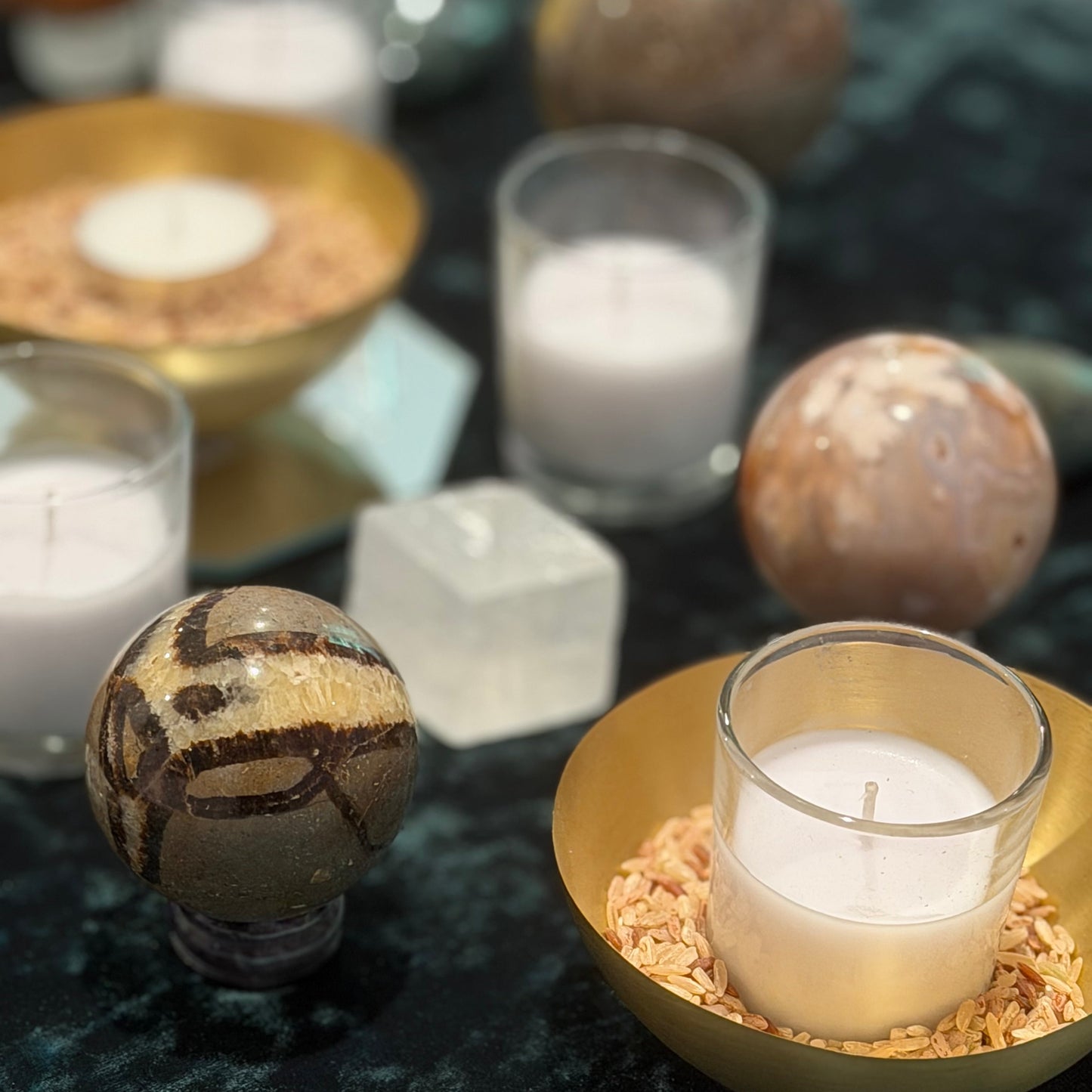 Clear Glass Votive Candle | Unscented Ivory Wax