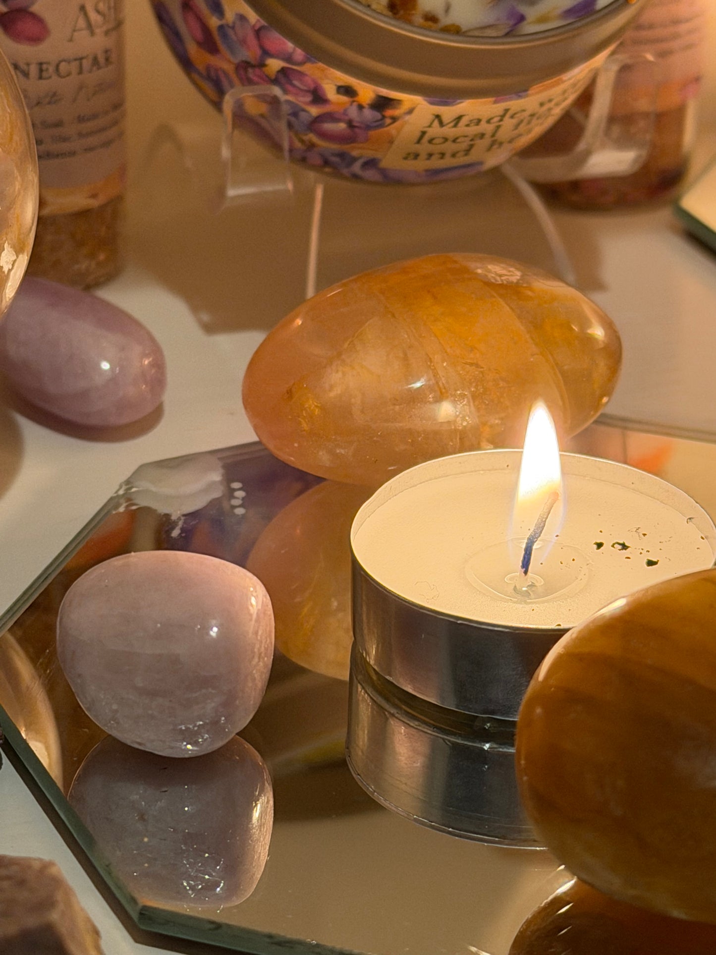 Golden Healer Palm Stone