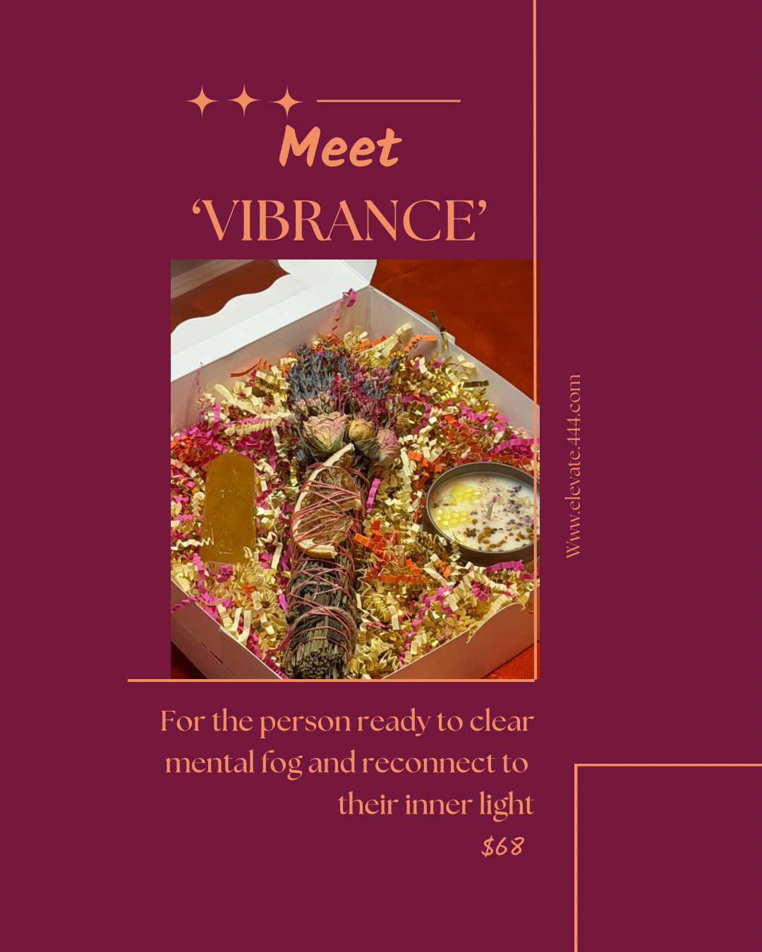 Grapefruit, Lavender & Rose Smudge Stick – Citrus Energy Clearing Bundle