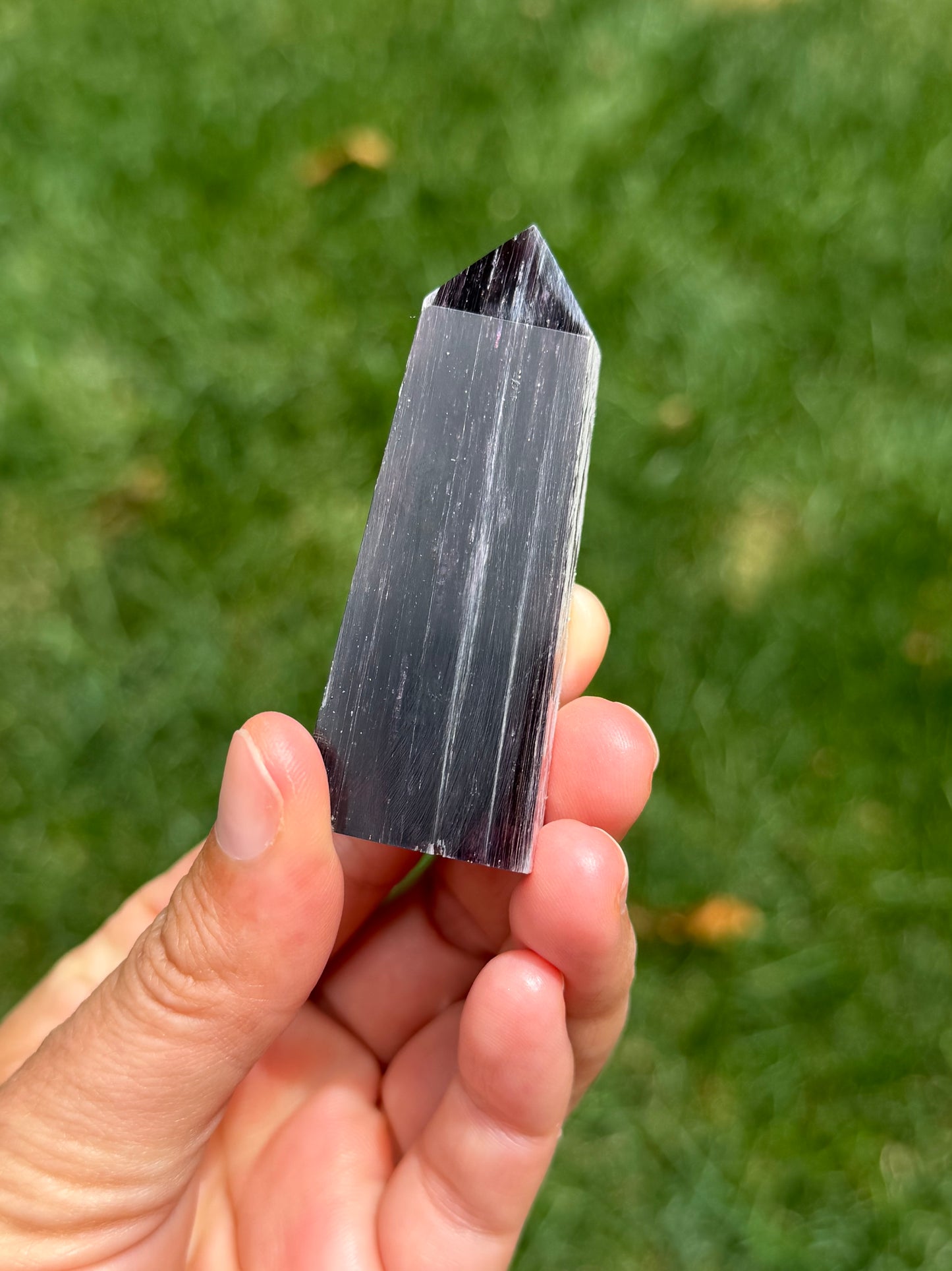 Lepidolite Purple Mica Obelisk