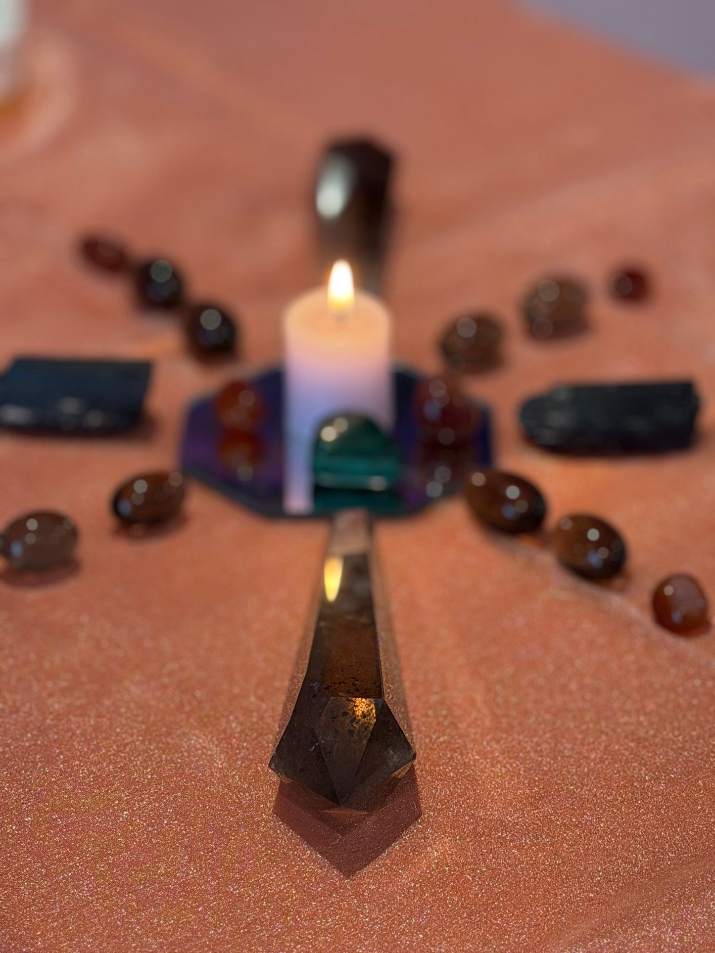 Natural Smoky Quartz Scepter – Grounding Statement Piece