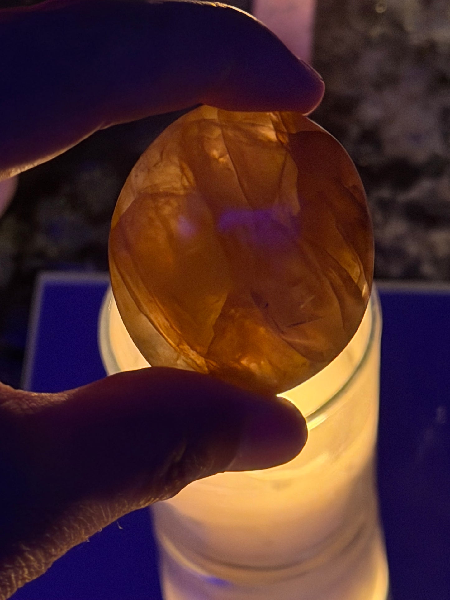 Golden Healer Palm Stone