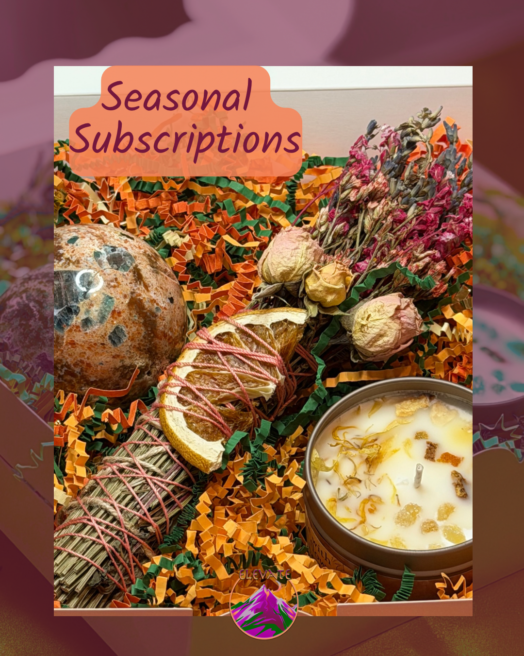 Grapefruit, Lavender & Rose Smudge Stick – Citrus Energy Clearing Bundle