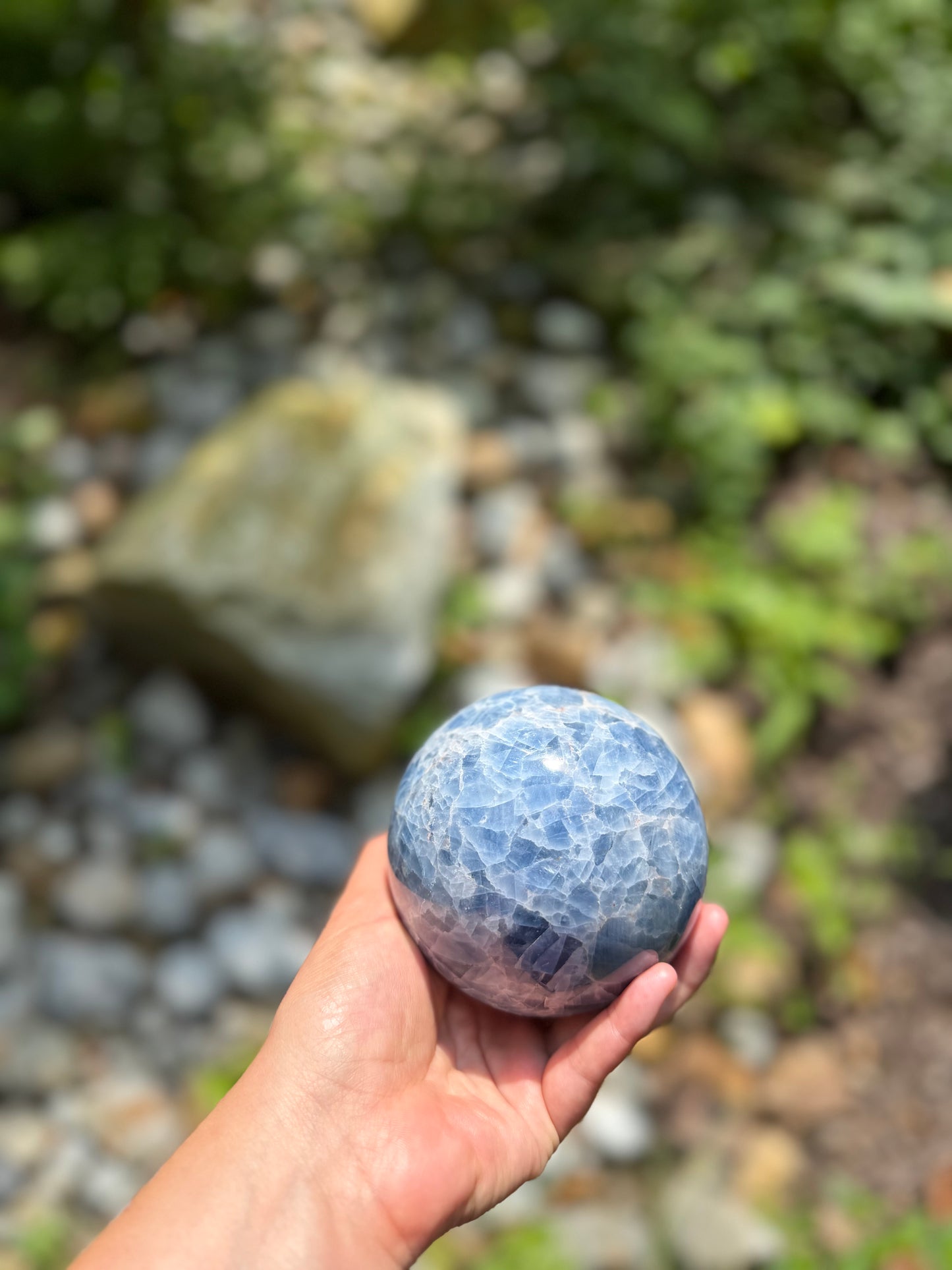 Blue Calcite Sphere