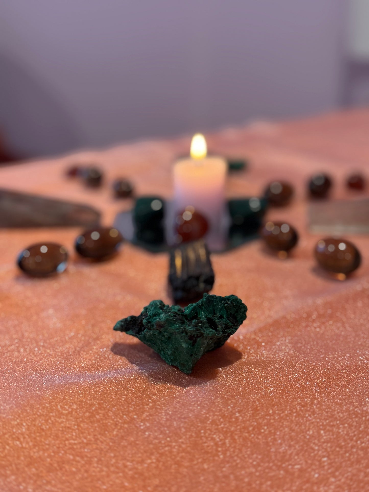 Velvet Fibrous Malachite – Raw Natural Specimen