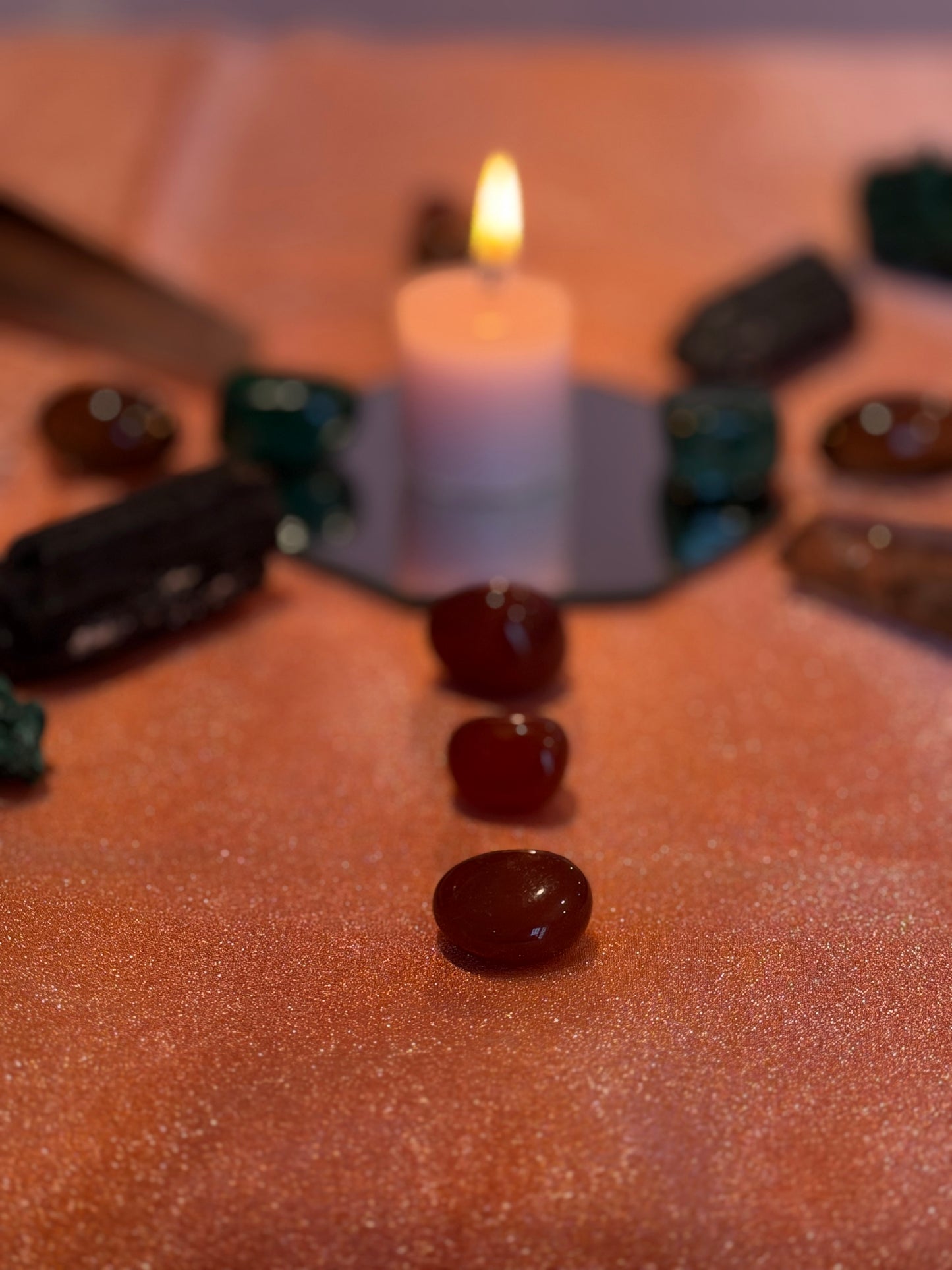 Carnelian Tumbled Stone – Natural Sacral Chakra Crystal